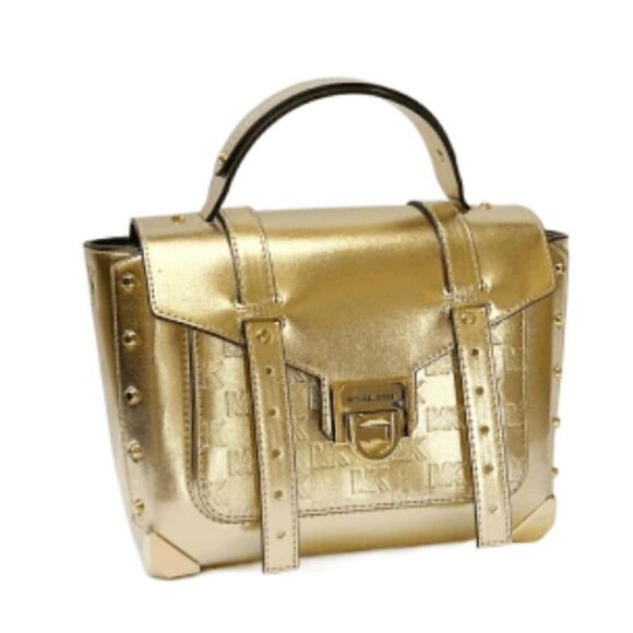 Michael Kors Manhattan Medium Satchel bag pale gold - Picture 2 of 10